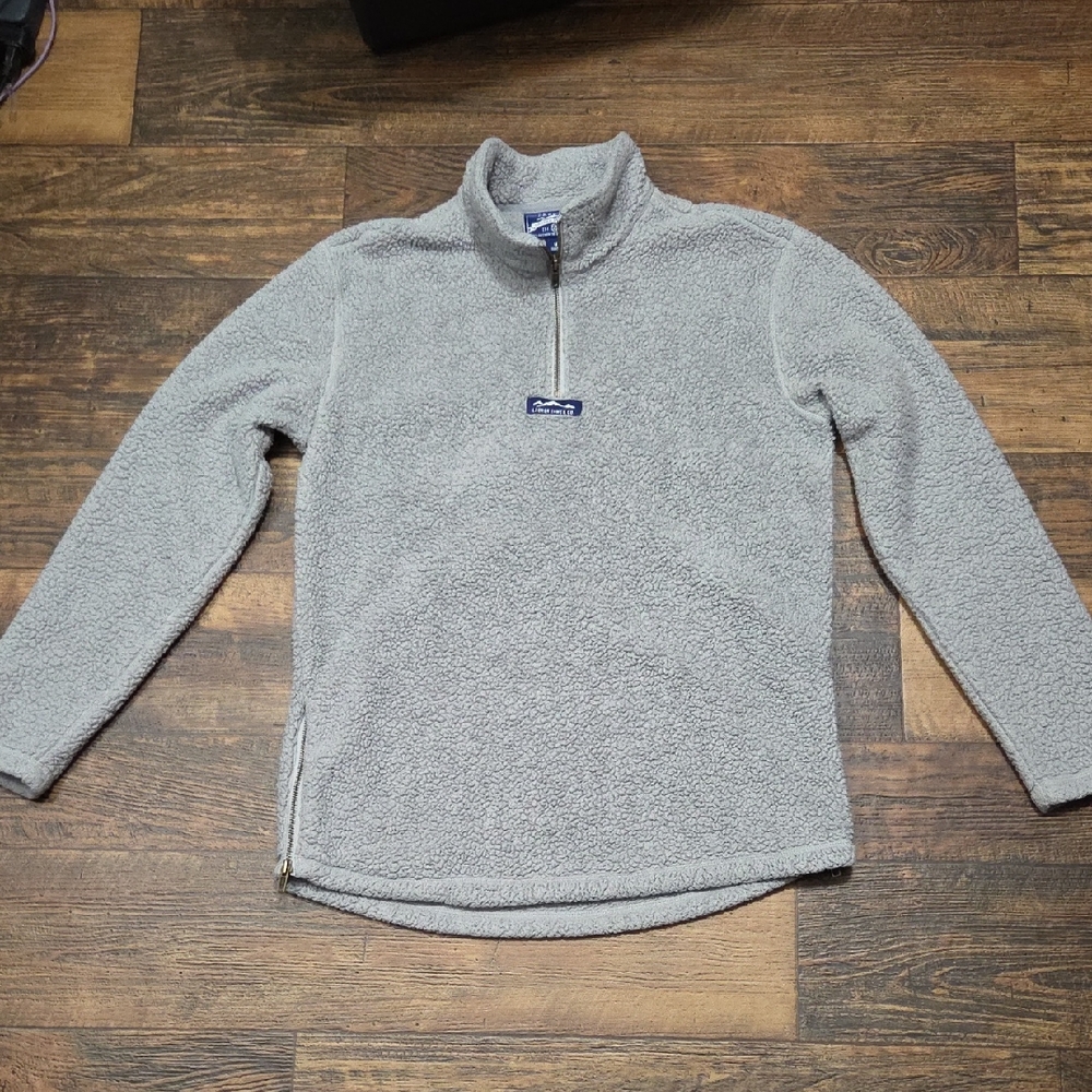 Lauren James Men's Heather Gray Zip-Up Sweater